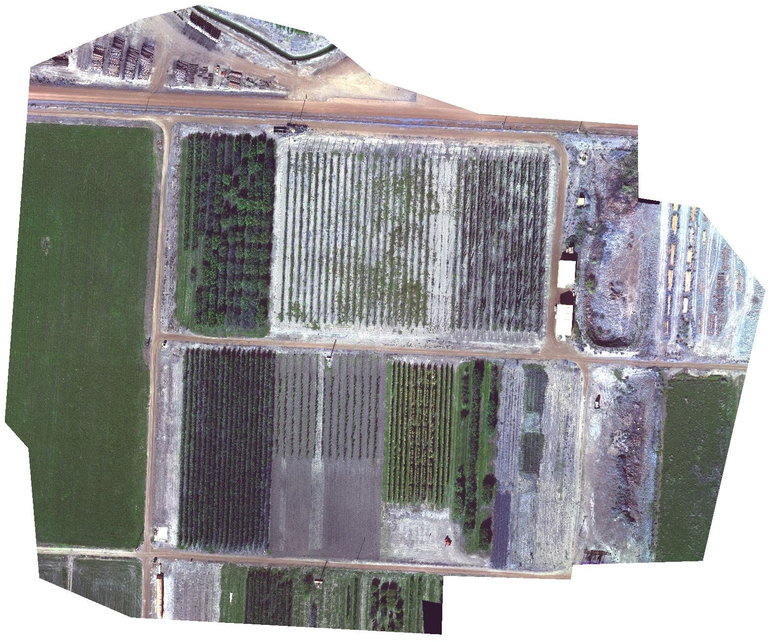 Aerial scan of farm