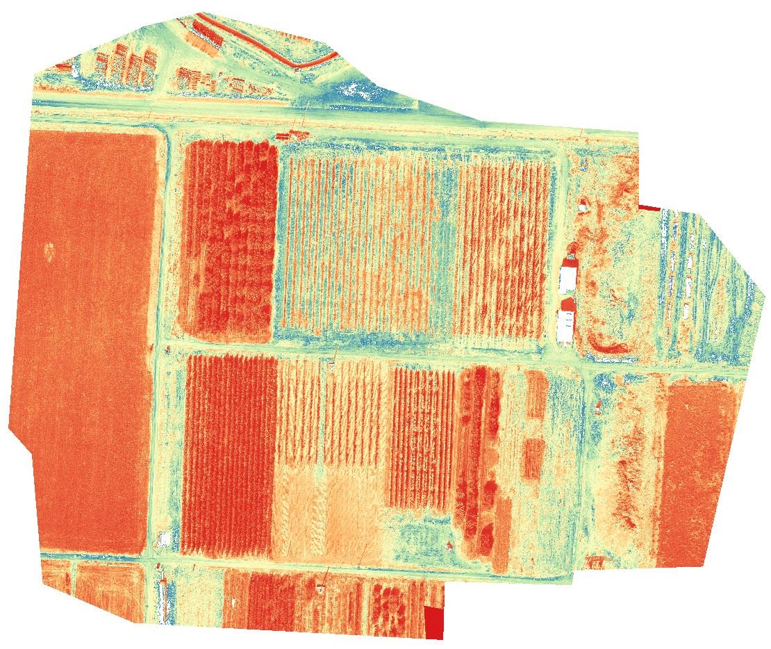 Aerial scan of farm